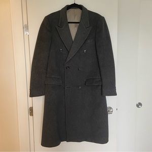 Italian Wool and Cashmere Double Breasted Coat Jacket